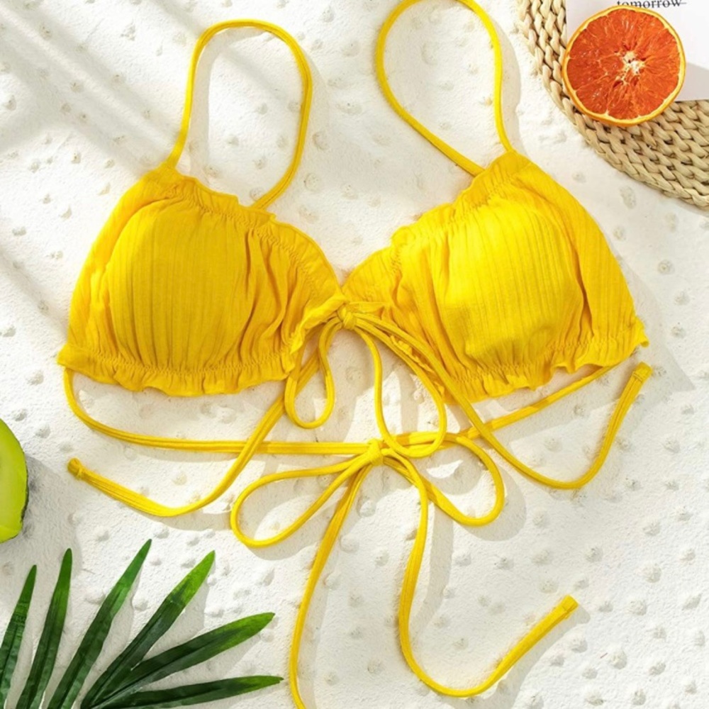 Yellow Bikini top